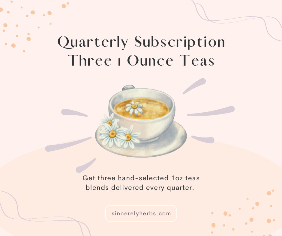 Quarterly Tea Subscription- 1 ounce Option